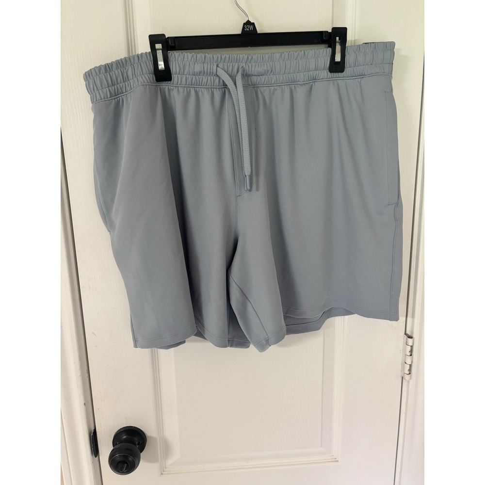 NWT Under Armour Project Rock Mesh Shorts 2XL Gray Lavender Loose Training Gym